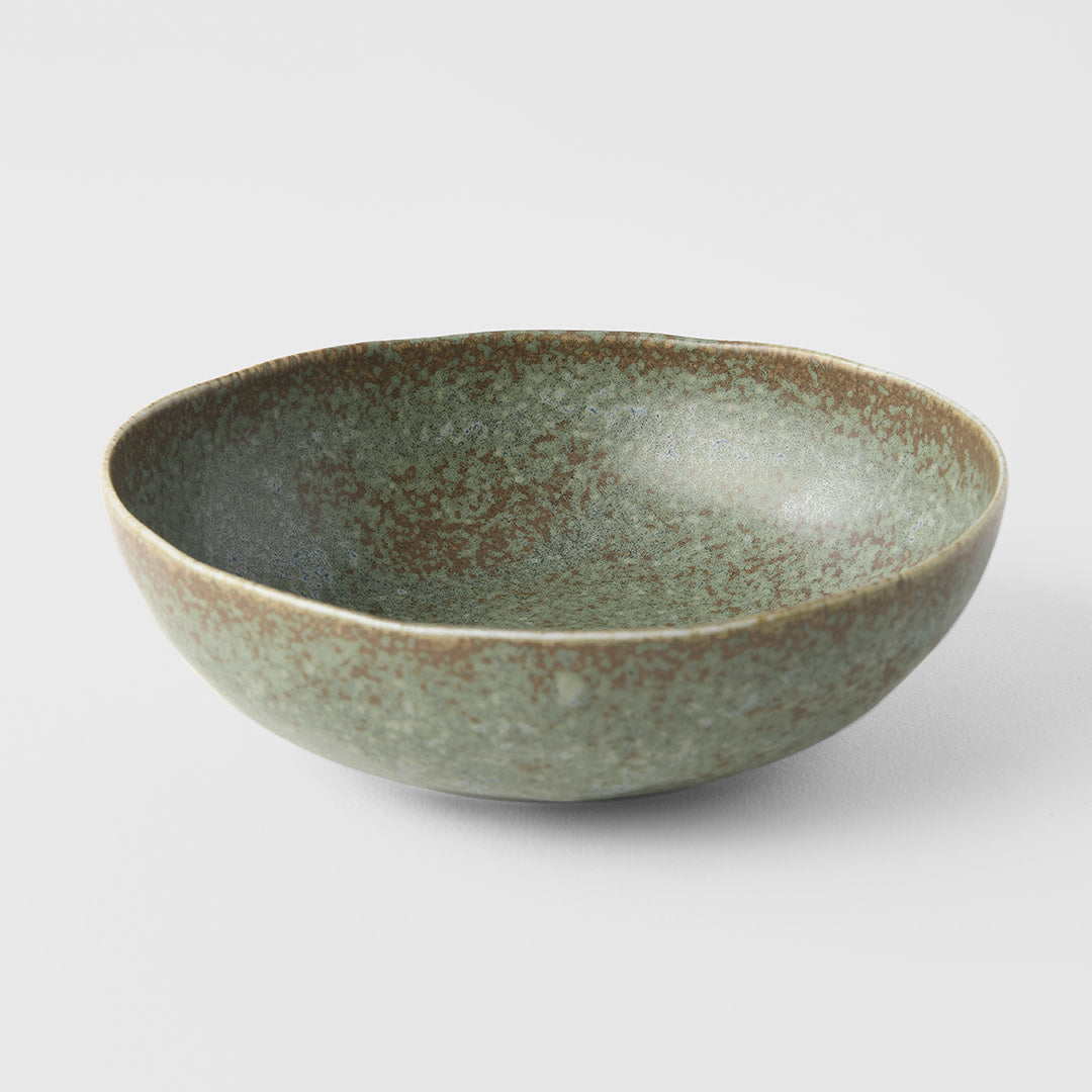 Green Fade small oval bowl 14cm