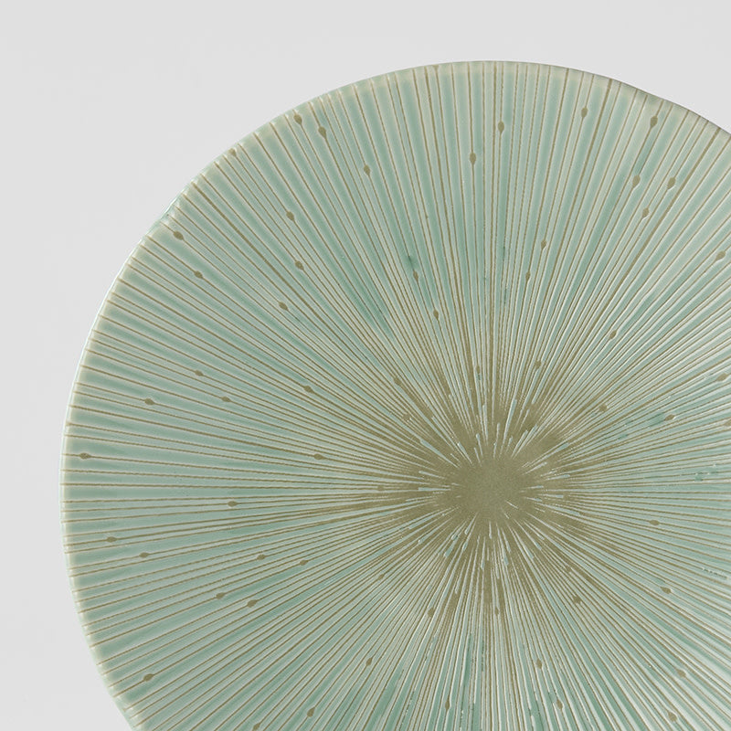 Ice Drift green dinner plate 24cm