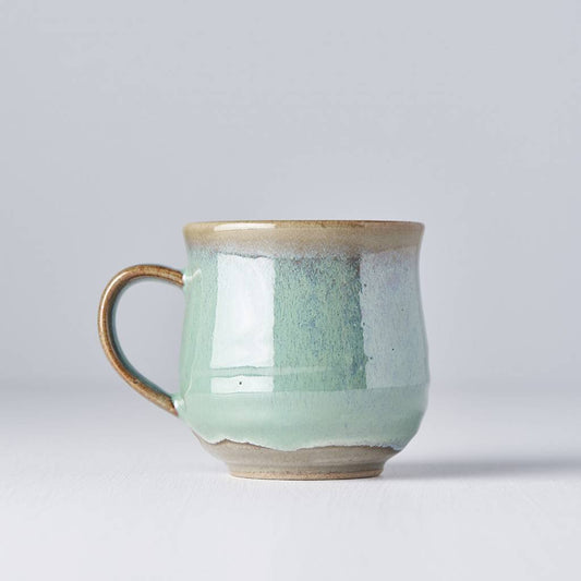 Bright green mug with handle 8cm