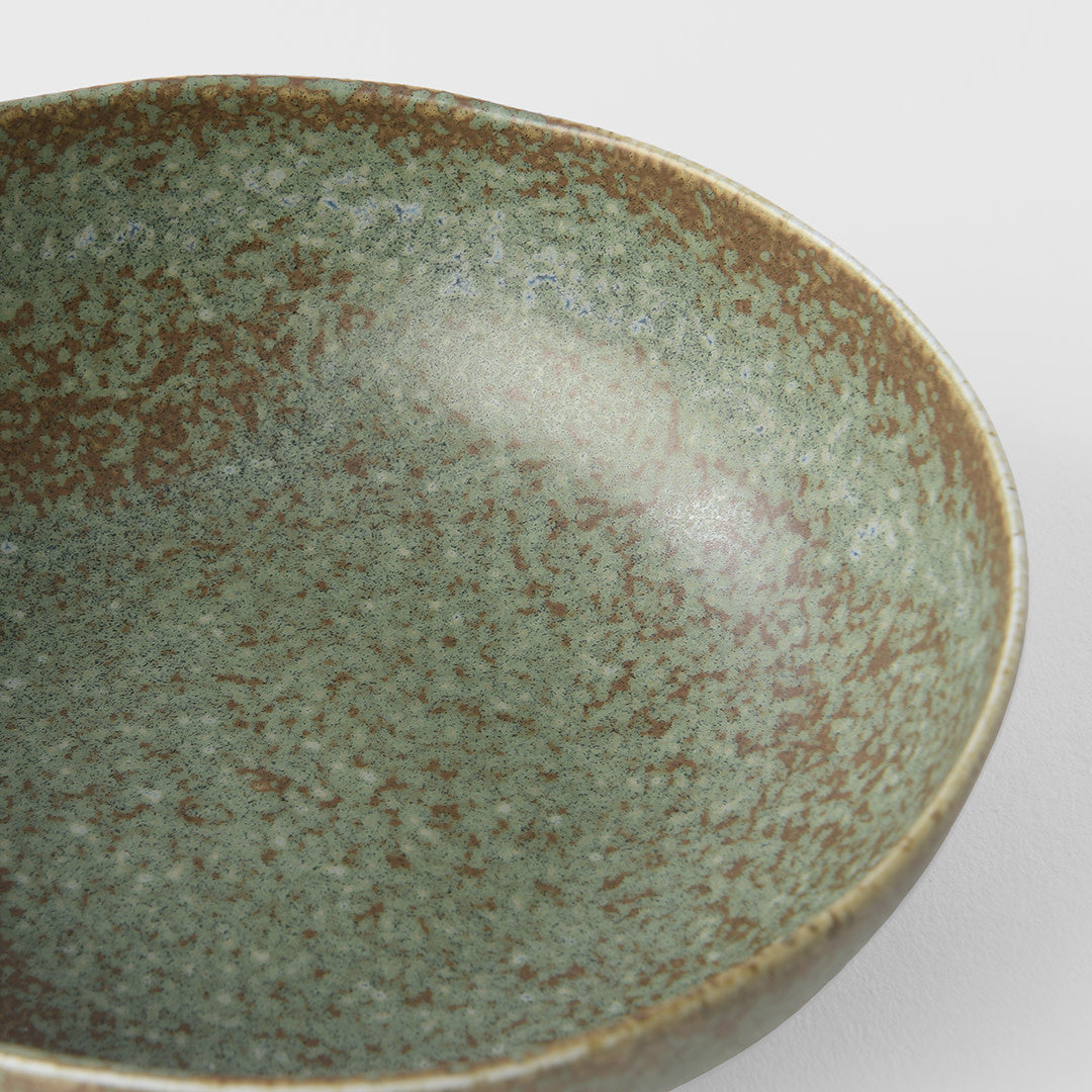 Green Fade small oval bowl 14cm
