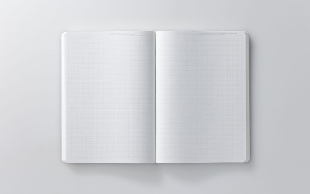 Stalogy Grid 365 Days Notebook, A5, Red