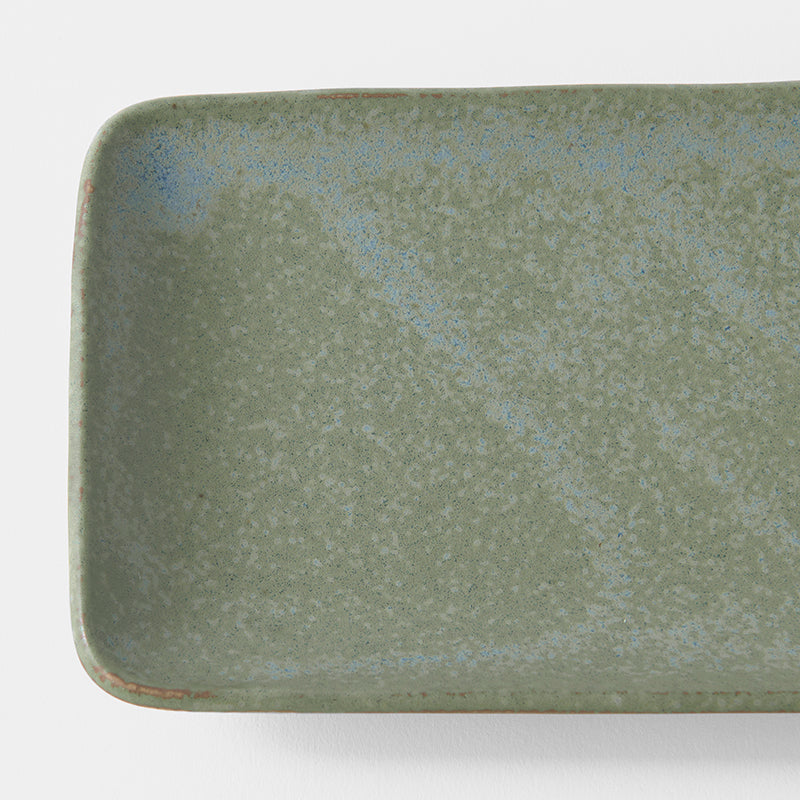 Green fade sashimi plate 29cm