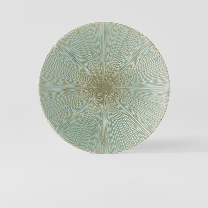 Ice Drift green dinner plate 24cm