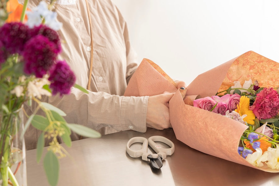 Sakagen F-170 Flower Scissors Yellow