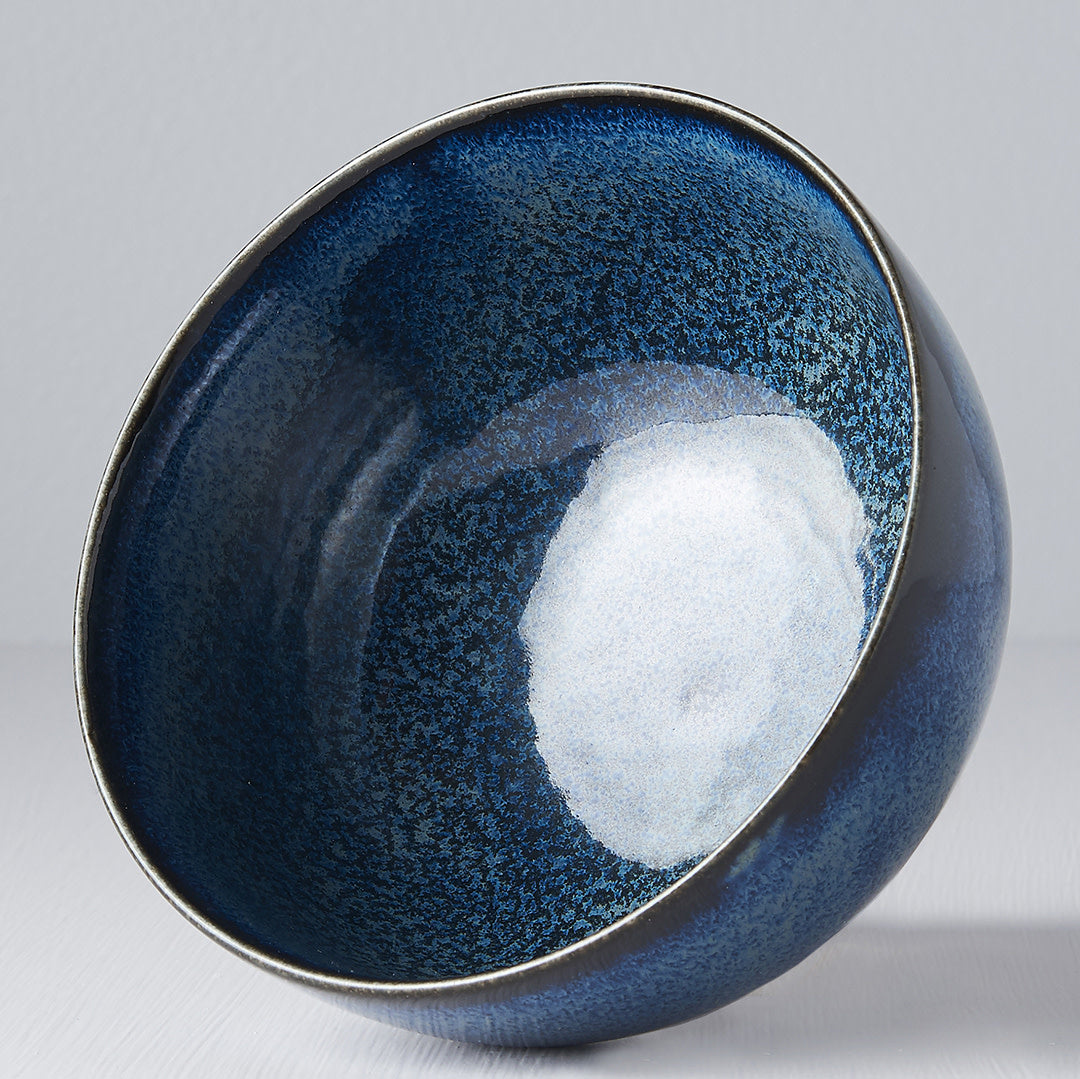 Indigo Blue U-shape bowl 13cm