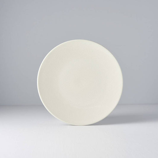 Ivory Crazed round plate 22cm