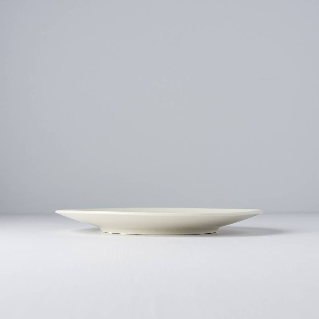Ivory Crazed round plate 22cm