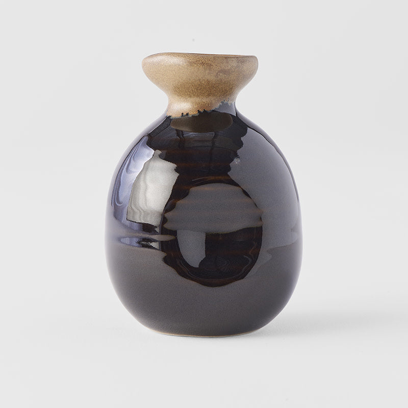 Sake jug black with copper 220ml