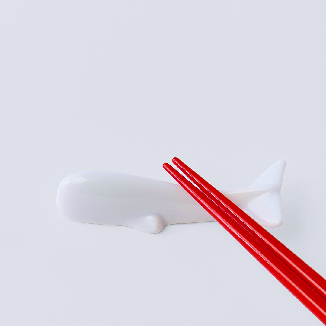 Ice Blue Whale chopstick rest 8.5cm