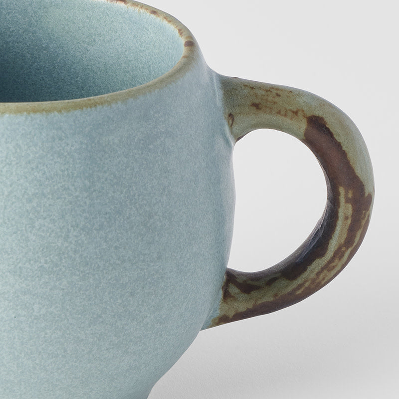 Mug with handle rounded soda blue 300ml