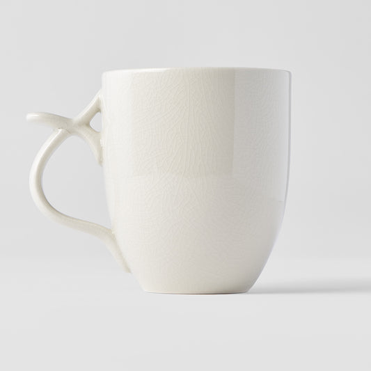 Mug with handle & thumb rest white 11cm