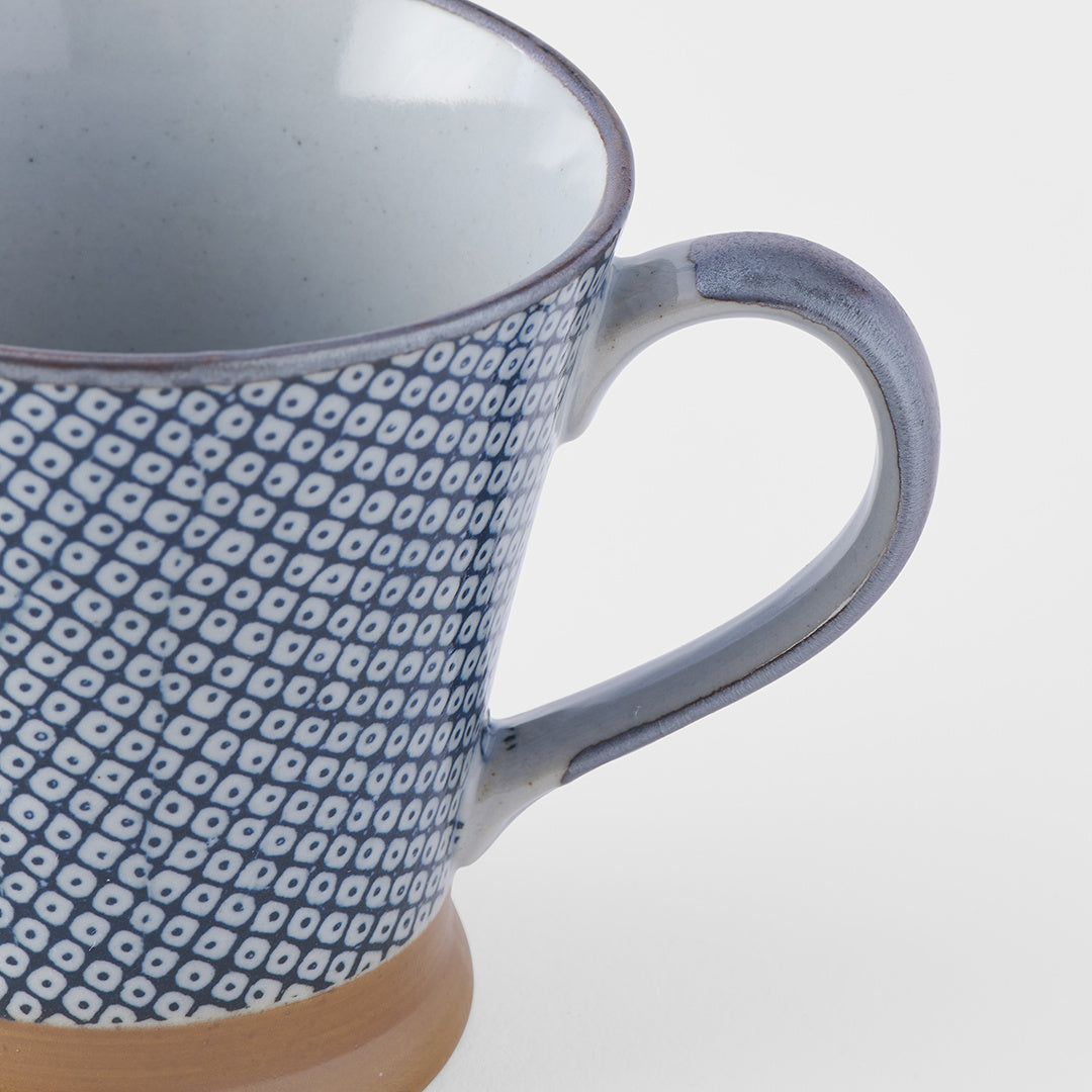 Mug with handle shibori pattern 9cm
