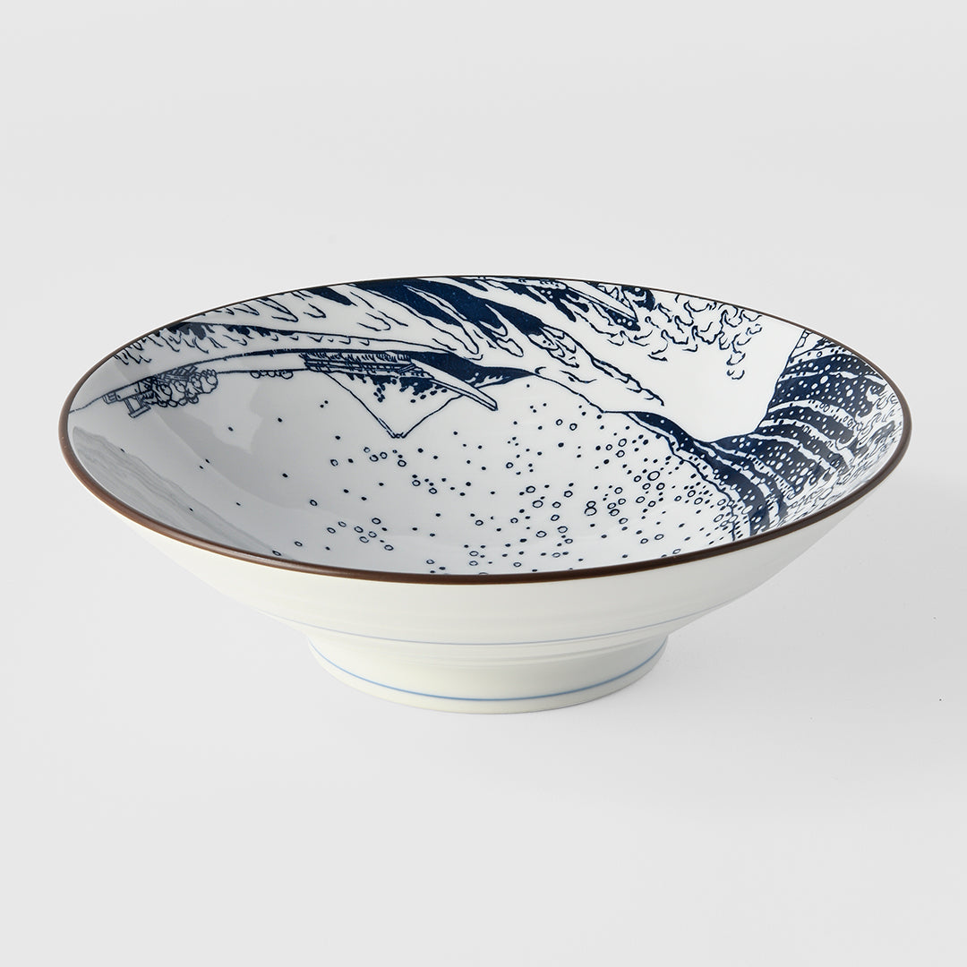Great Wave Ramen Bowl 24cm