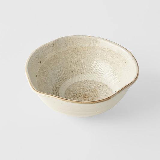 Spiral Sand organic bowl 18cm