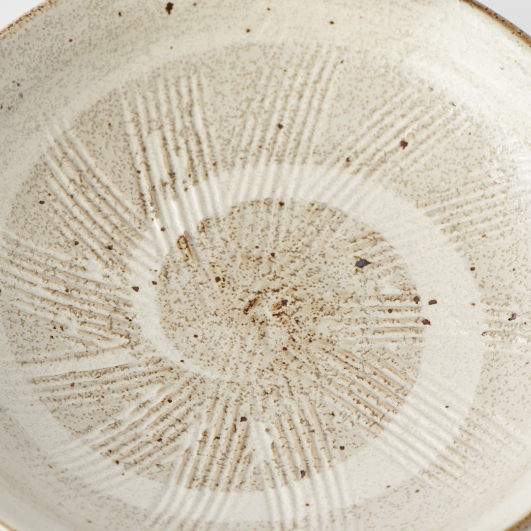 Spiral Sand organic plate 13cm