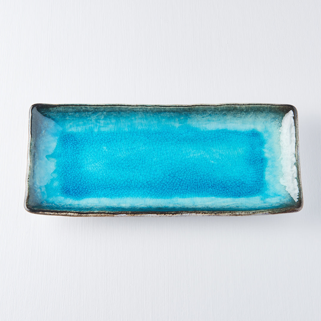 Sky Blue sashimi plate 29cm