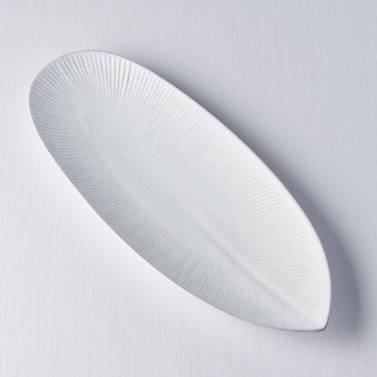 Snow Leaf oval plate 31cm