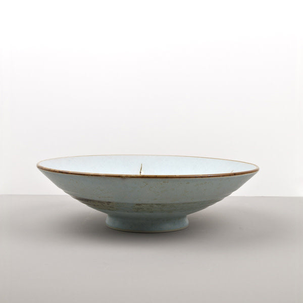 Light Blue Blossom Ramen Bowl 24cm