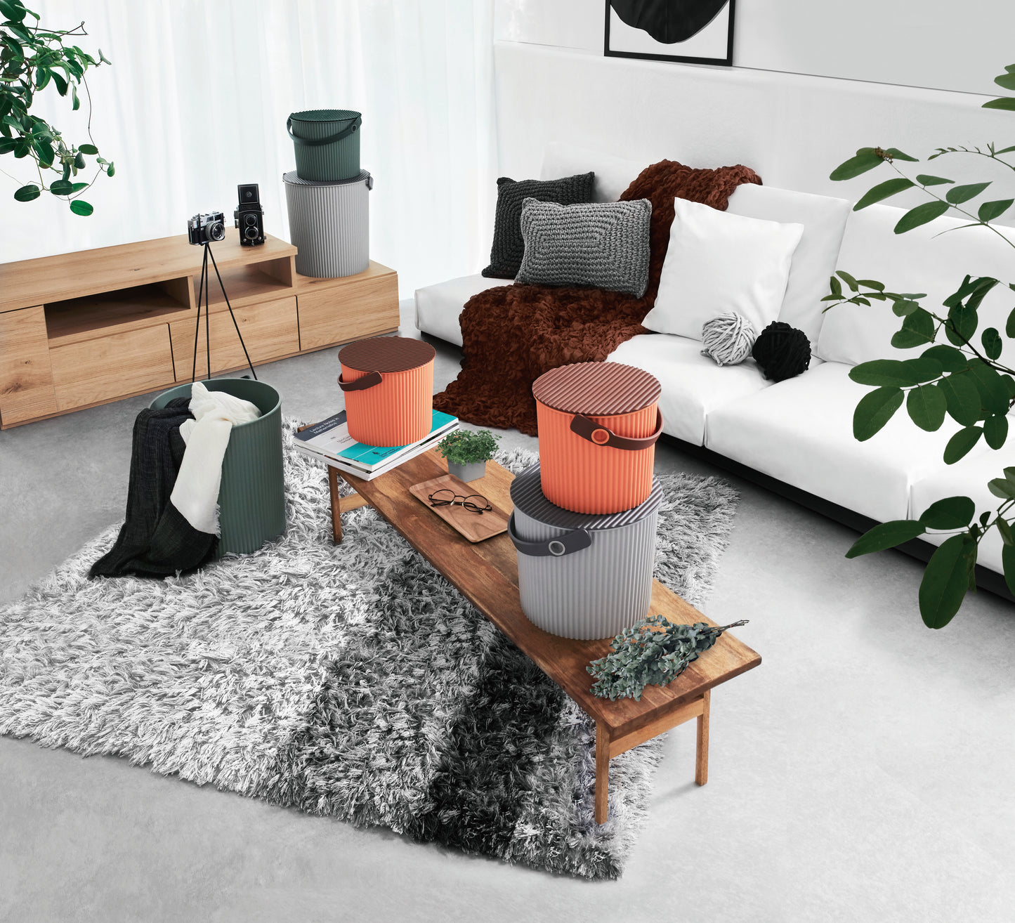 Hachiman Omnioutil mini Storage Bucket 4L - Apricot