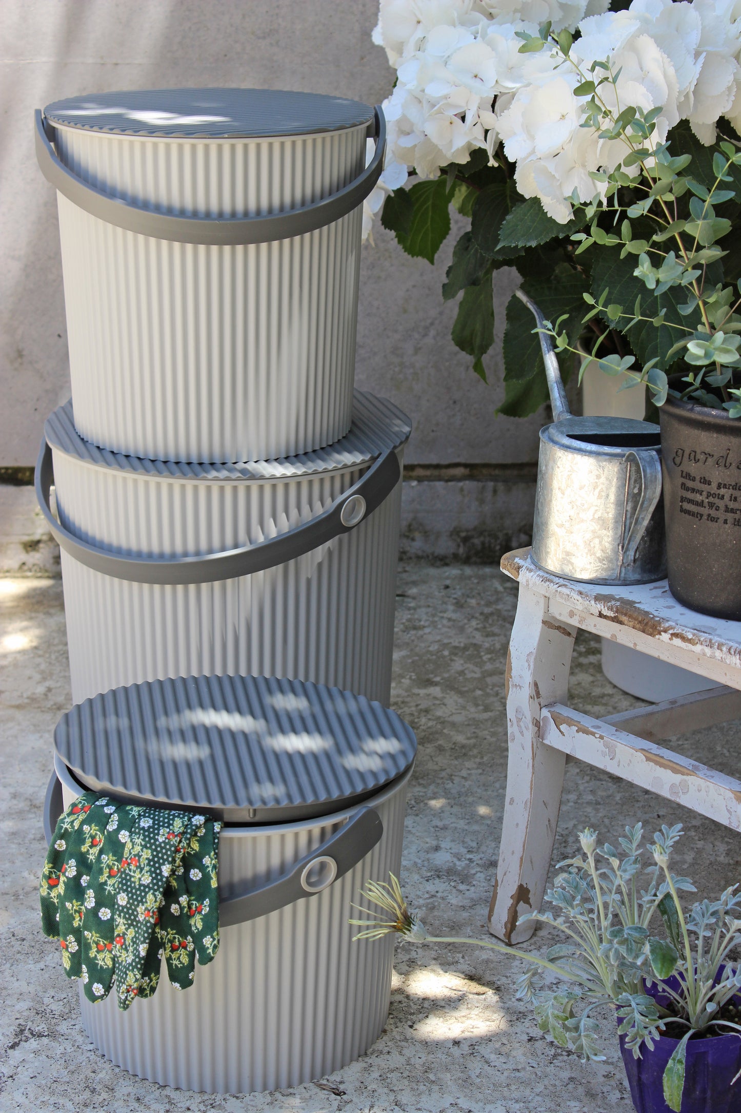 Hachiman Omnioutil mini Storage Bucket 4L - Apricot