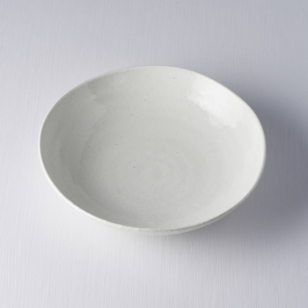 Off White shallow open bowl 21cm