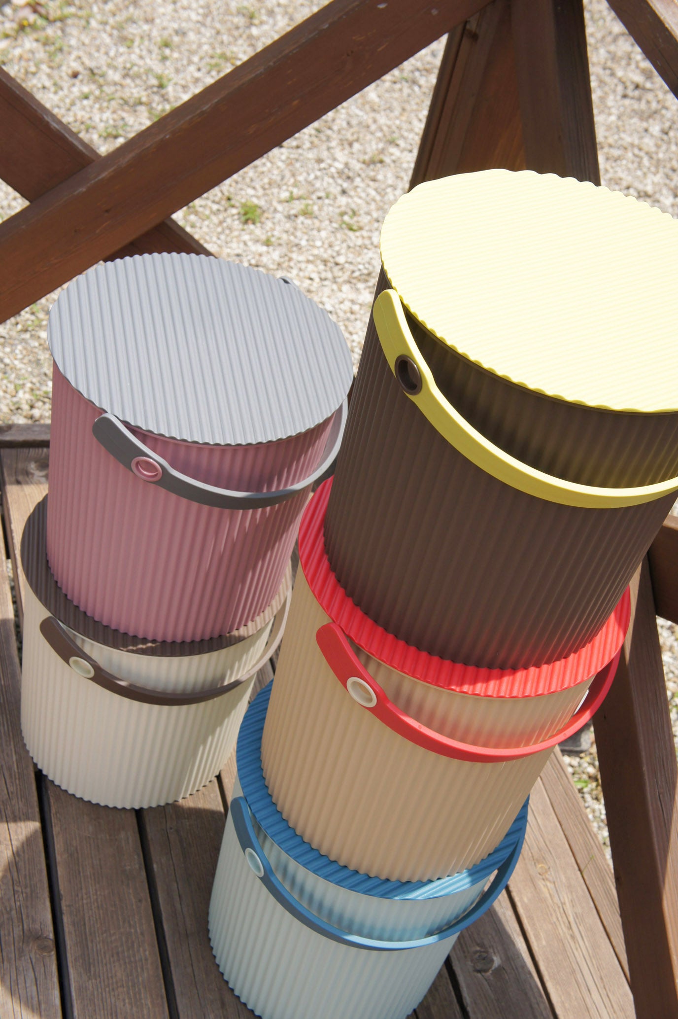 Hachiman Omnioutil L Storage Bucket 10L - Cafe Au Lait