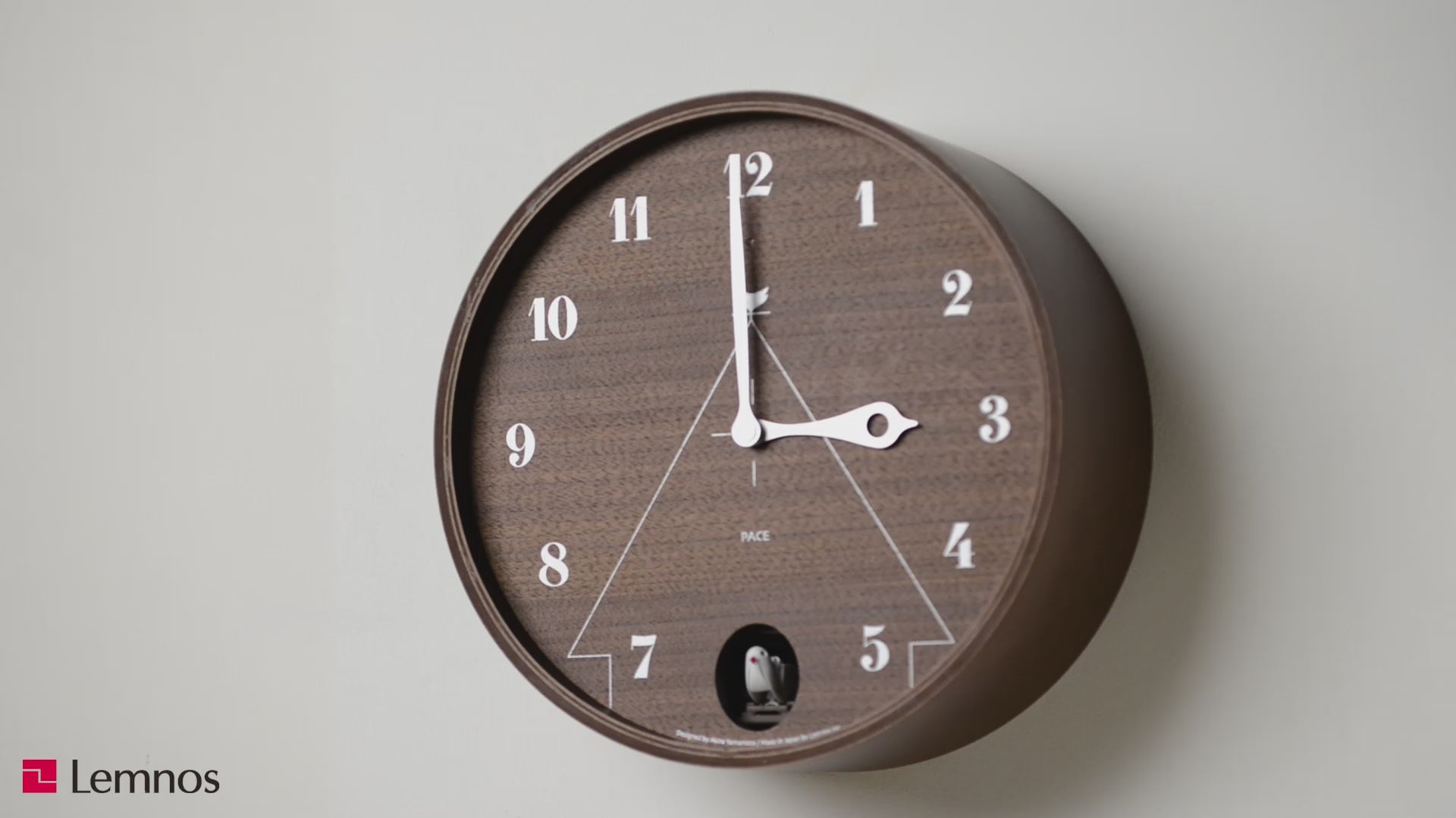 Lemnos PACE Japanese Designer Cuckoo Wall Clock - Natural – Made