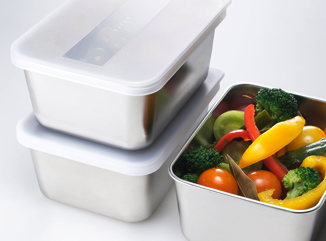 EAトCO Youki Food Container White Lid