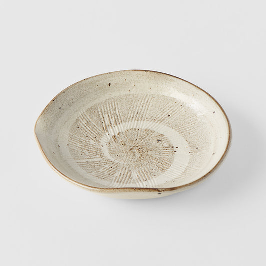 Spiral Sand organic plate 13cm