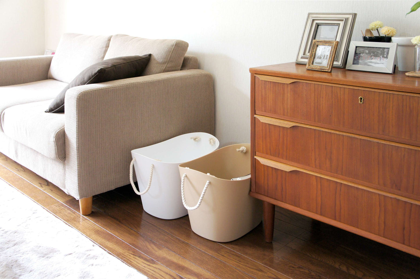 Hachiman Balcolore M Storage Basket 19L - Light Blue