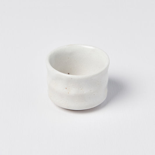 Sake cup ridged outer white 40ml