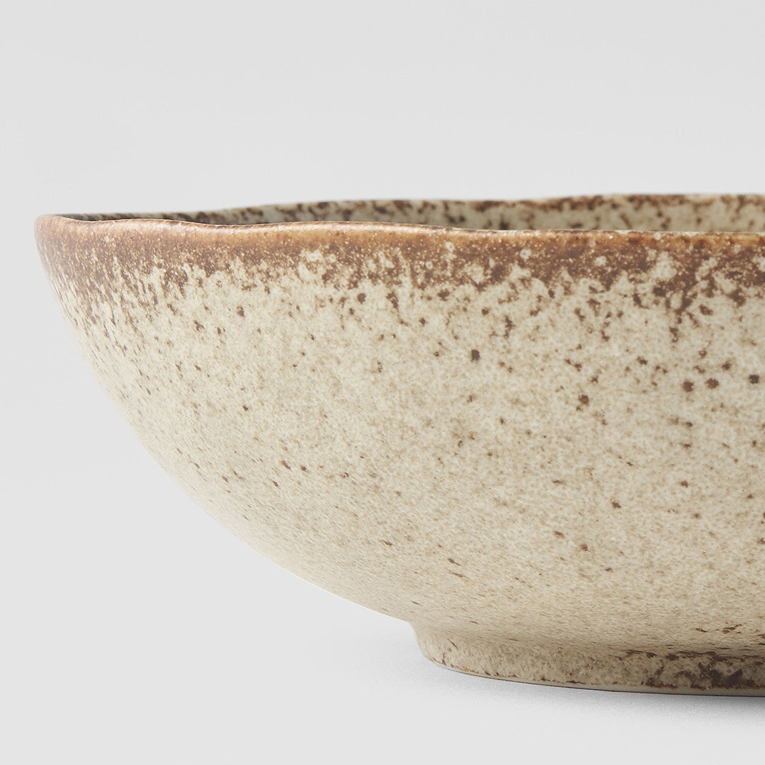 Sand Fade medium oval bowl 17cm