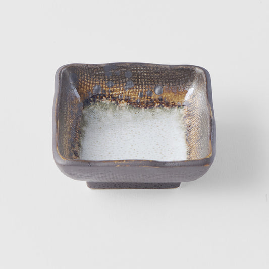 Akane Grey square sauce dish 7cm