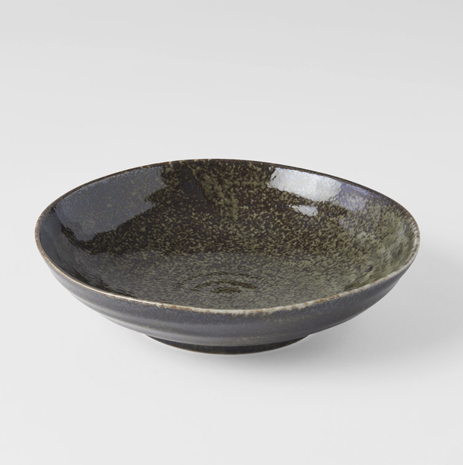 Sage shallow open bowl 21cm