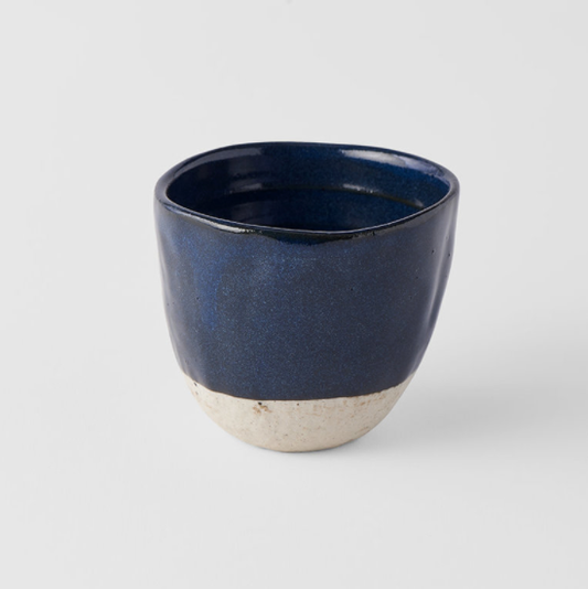 Lopsided mug navy blue 7cm