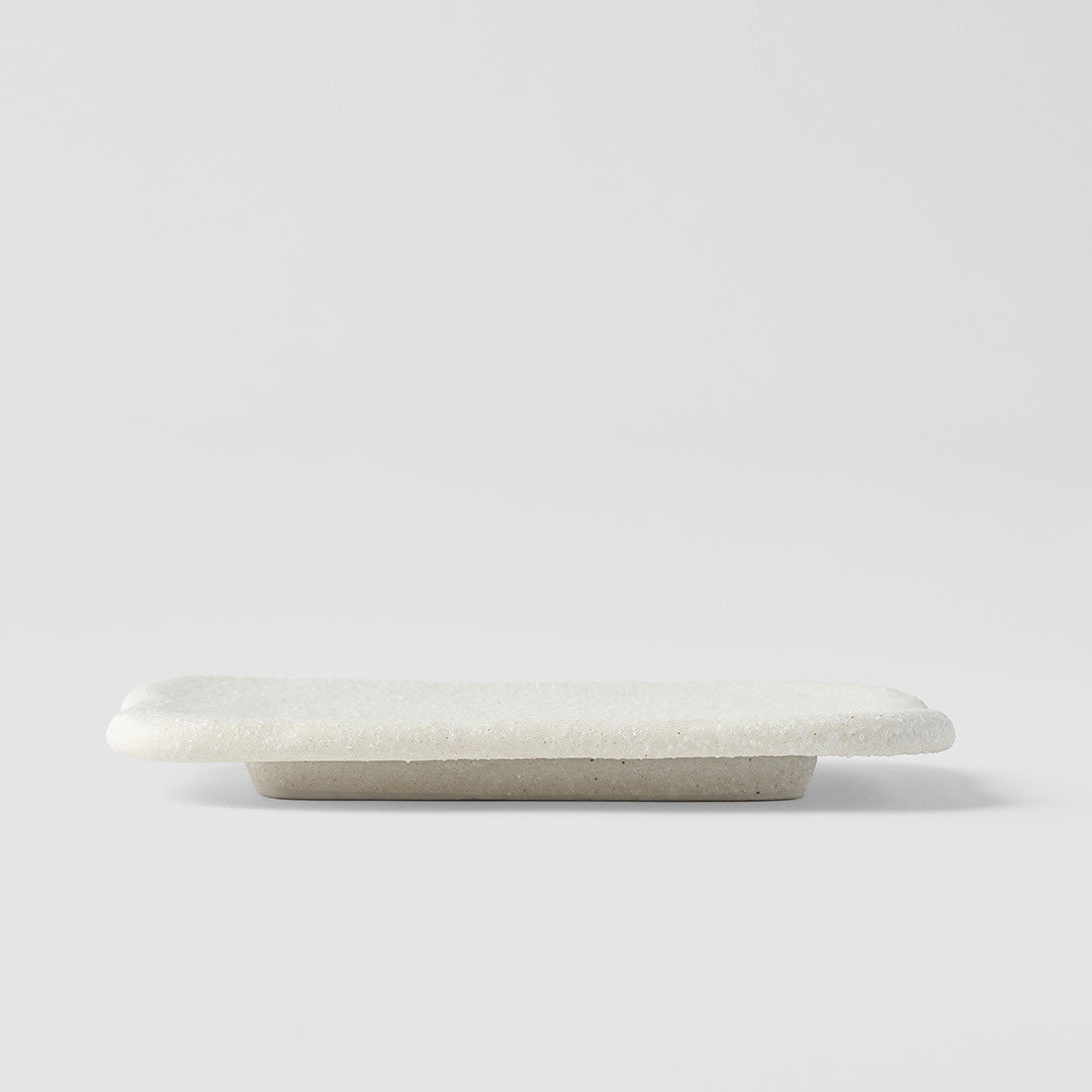 Shell White rectangular slab 16cm