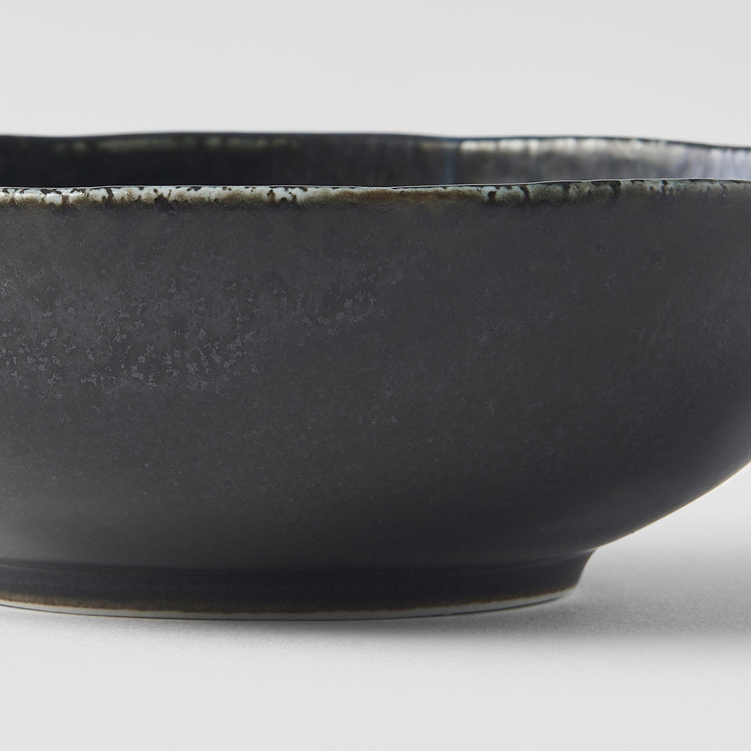 BB Black oval open bowl 14cm