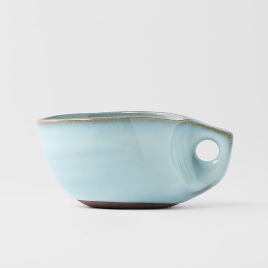 Cloud Blue Glaze arc coffee Cup 140ml