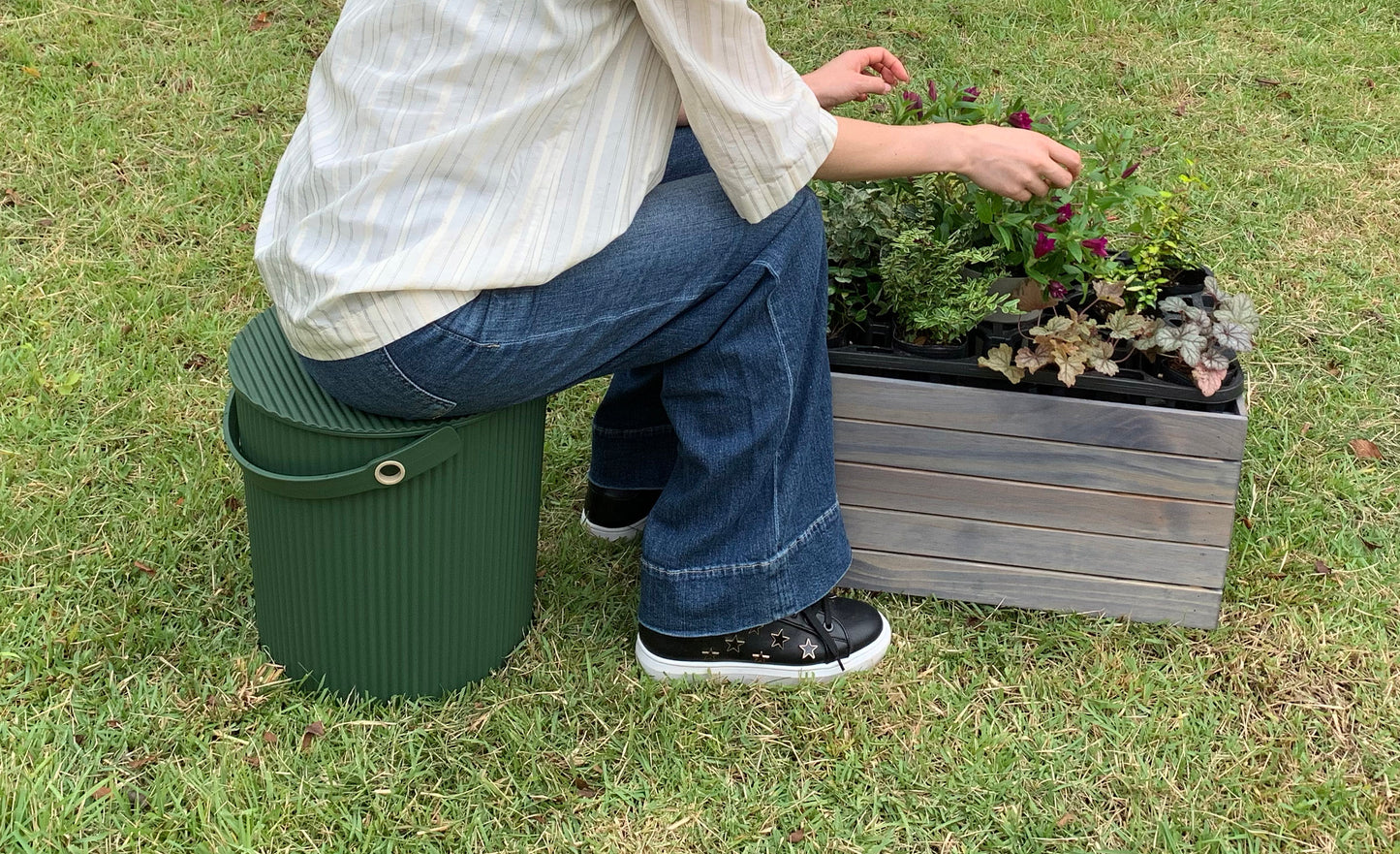 Garden Tool Bucket 20L Dark Green