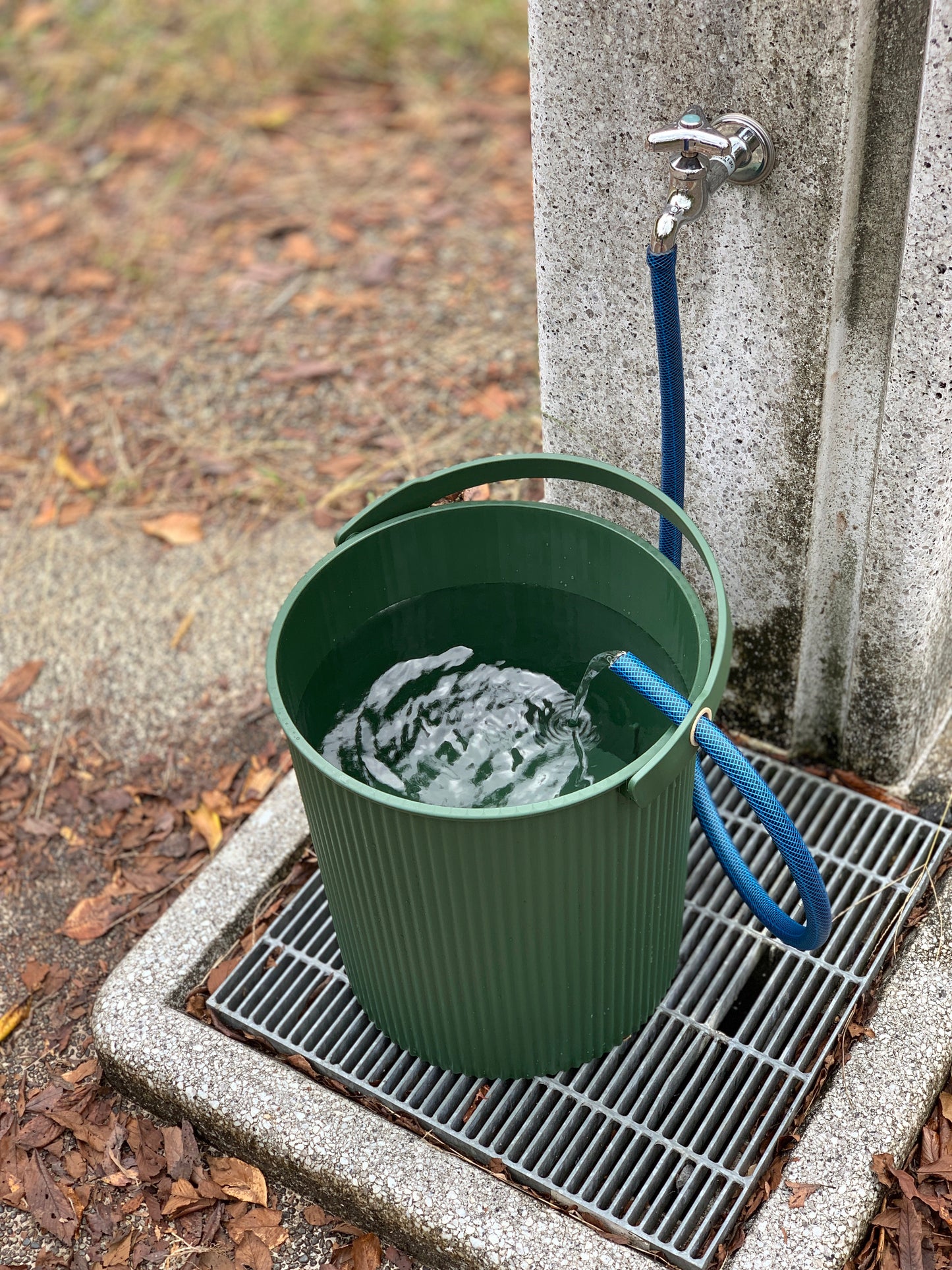 Hachiman Garden Tool Storage Bucket 4L - Dark Green