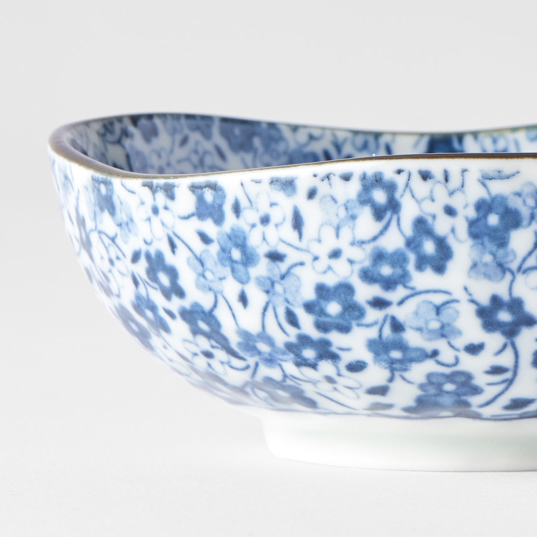 Blue Daisy Uneven Tapas Bowl 10cm