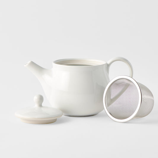 Teapot Rounded White 400ml