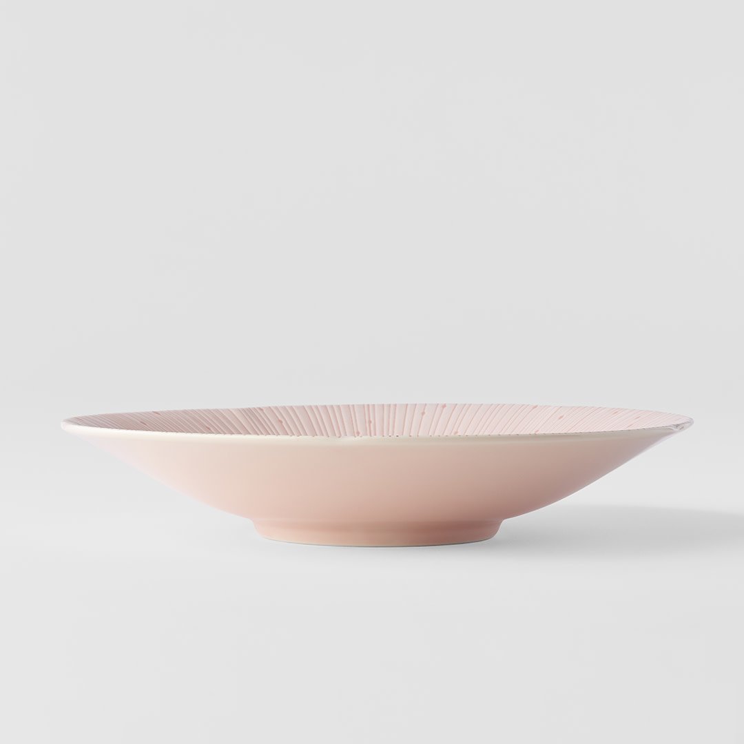 Ice Drift pink shallow bowl 24.5cm